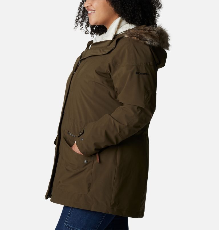 Women's Columbia Watson Lake Omni-Heat Infinity Interchange Insulated Jackets Dark Brown | Plus Size CA-W18CA